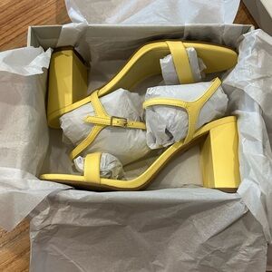 NIB Nordstrom BP Lexy Sandal, Lemon Butter Yellow, Women’s 8.5